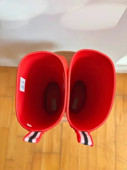 Botas Hunter Original Play Boot Tall Logo Red